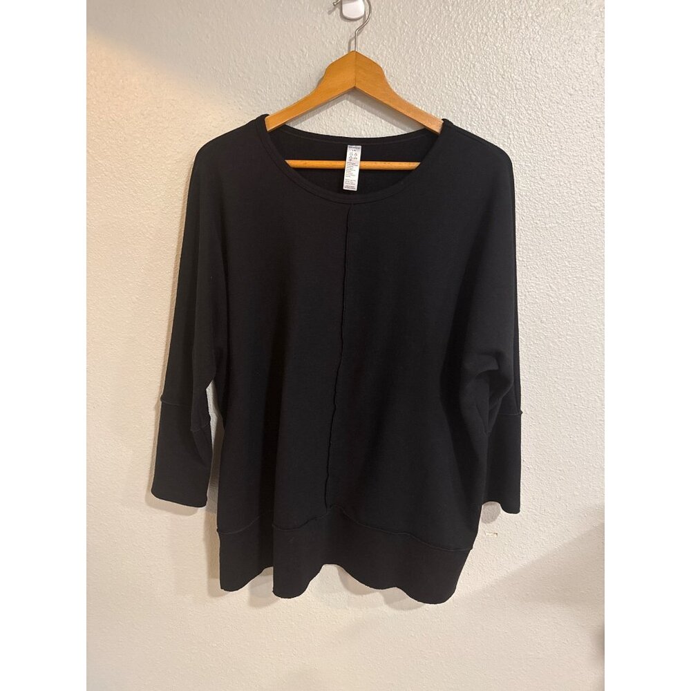 Spanx Women's L/G Black Dolman Sleeve‎ Relaxed Fit Tunic Top